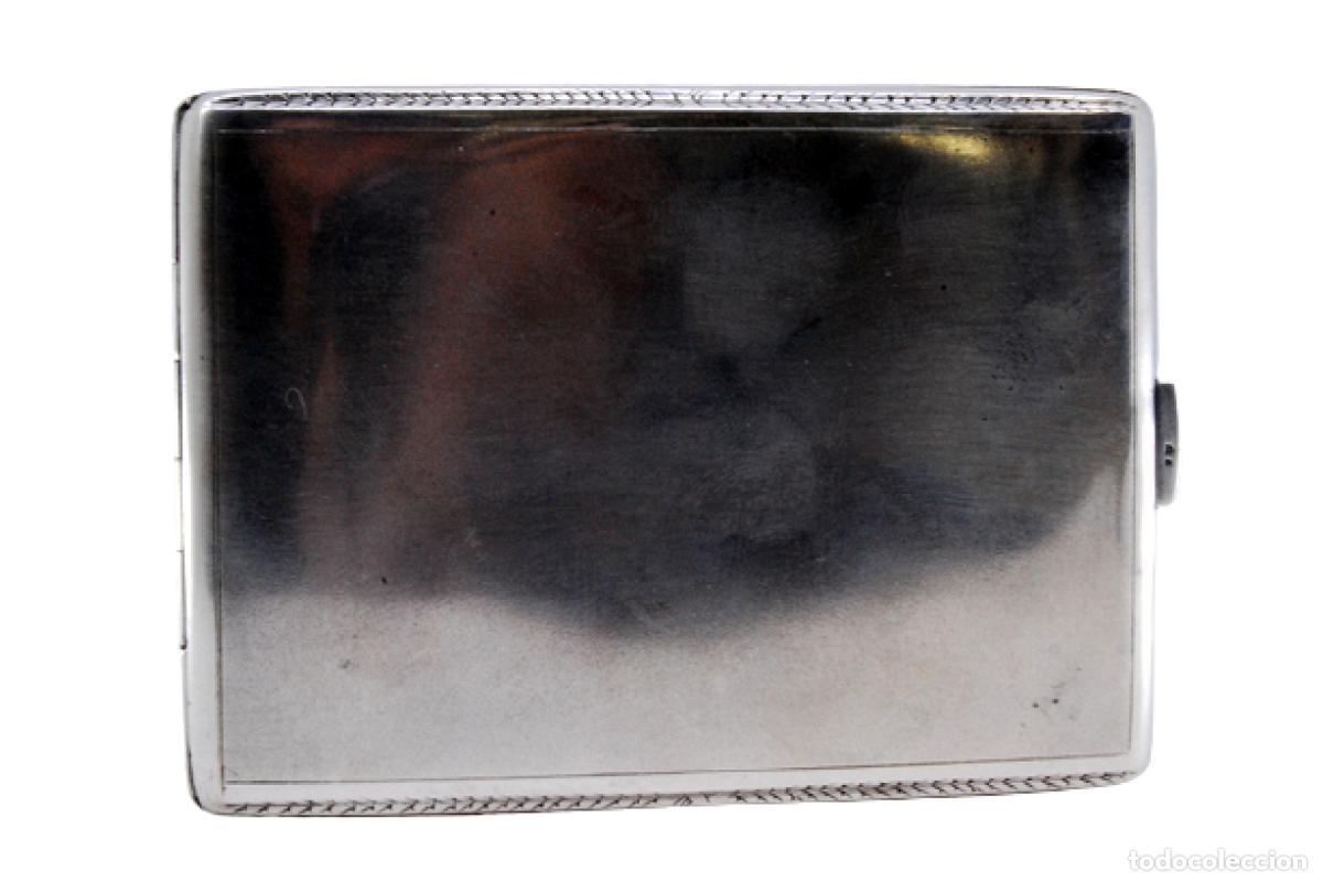 Antig&uuml;edades: Caja de cigarrillos, en plata - Foto 1