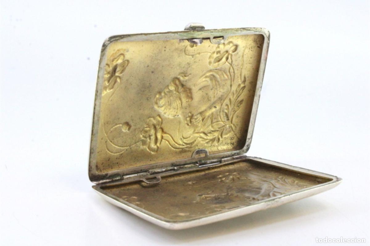 Antig&uuml;edades: Caja de cigarrillos, en plata - Foto 2