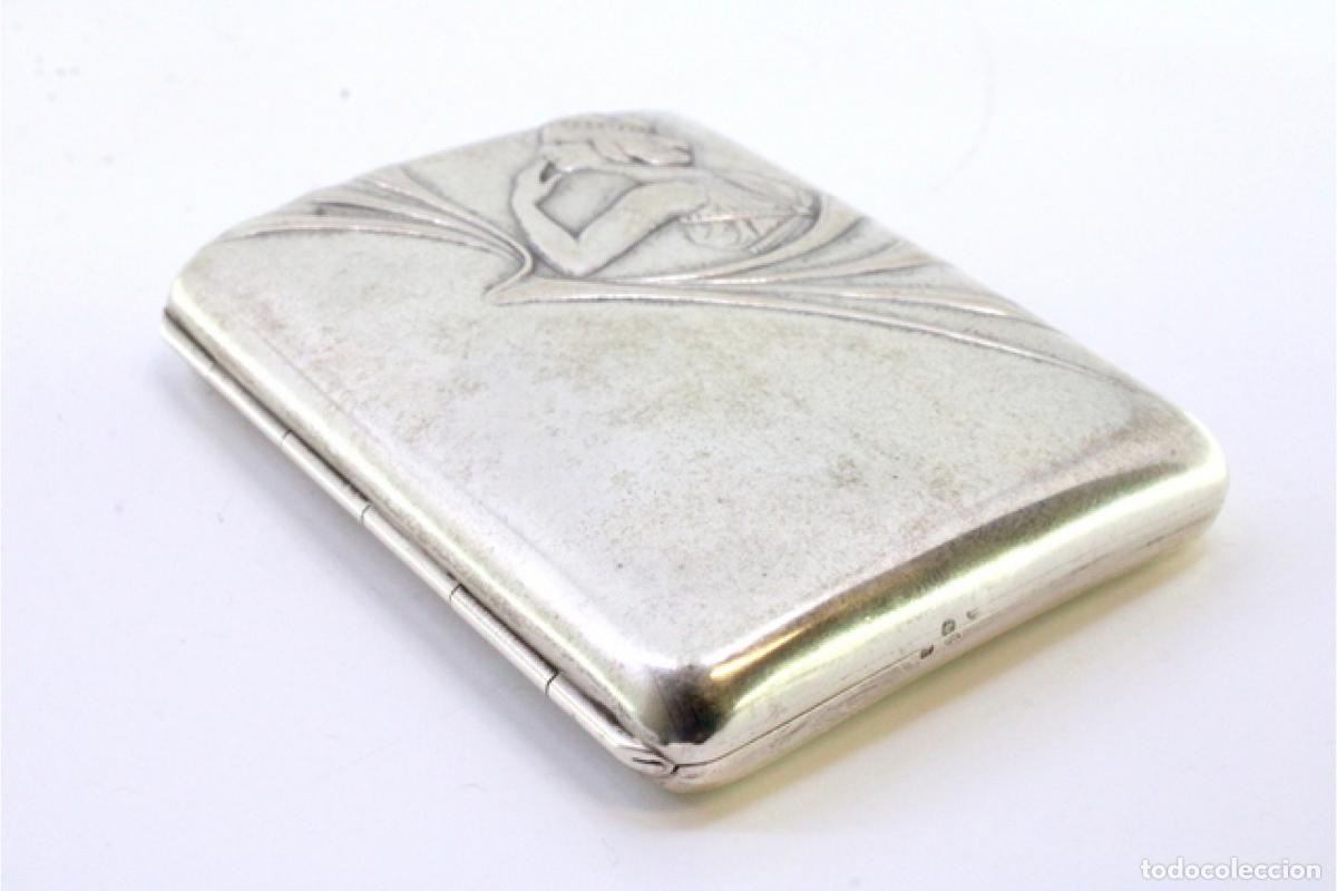 Antig&uuml;edades: Caja de cigarrillos, en plata - Foto 6