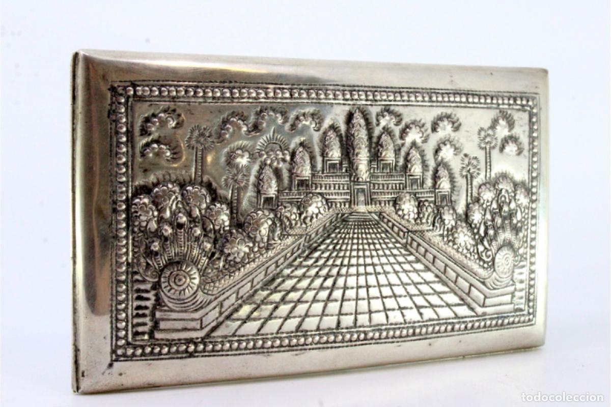 Antig&uuml;edades: Caja de cigarrillos, en plata - Foto 2