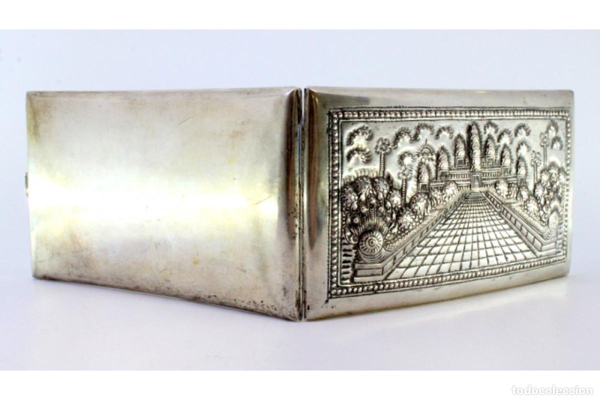 Antig&uuml;edades: Caja de cigarrillos, en plata - Foto 3