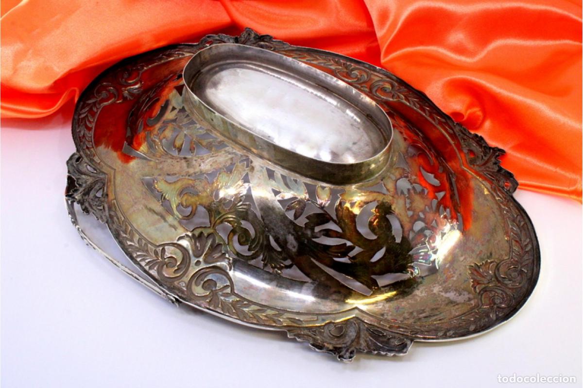 Antig&uuml;edades: Frutero de plata - Foto 3