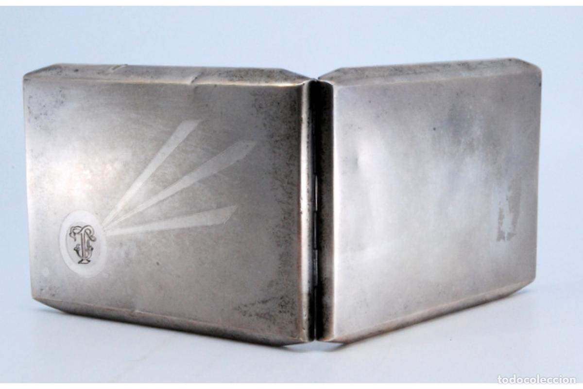 Antig&uuml;edades: Caja de cigarrillos, en plata - Foto 3