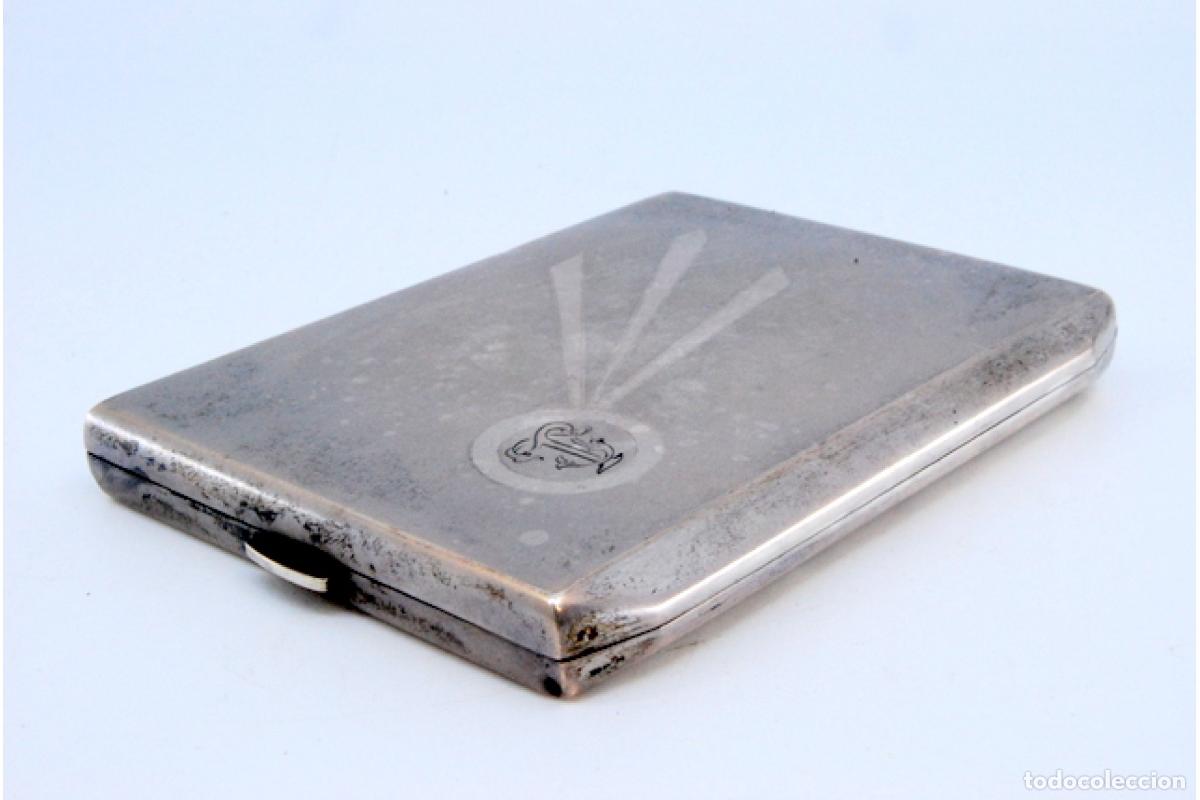 Antig&uuml;edades: Caja de cigarrillos, en plata - Foto 8