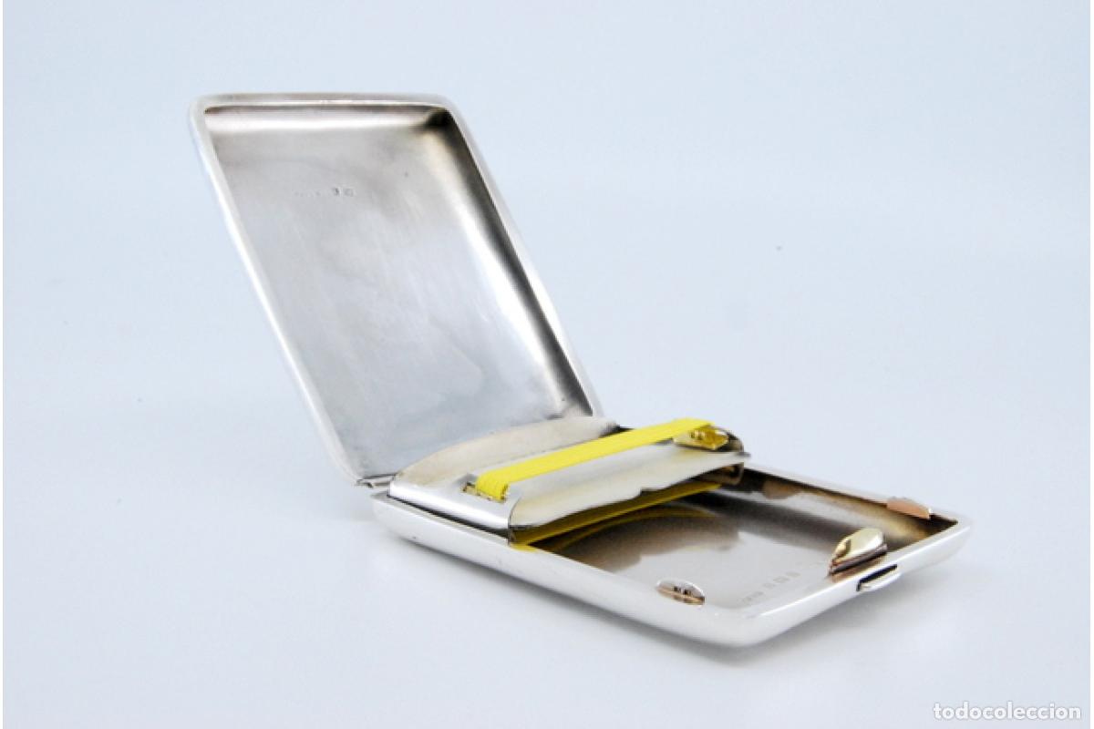 Antig&uuml;edades: Caja de cigarrillos, en plata - Foto 3
