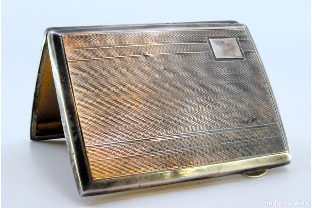 Antig&uuml;edades: Caja de cigarrillos, en plata - Foto 2