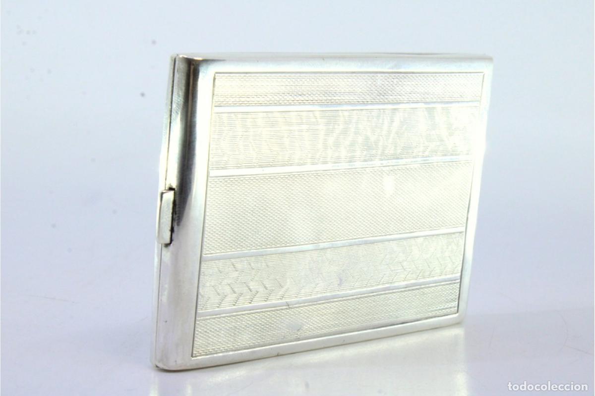Antig&uuml;edades: Caja de cigarrillos, en plata - Foto 5