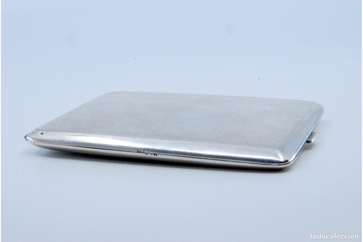 Antig&uuml;edades: Caja de cigarrillos, en plata - Foto 3
