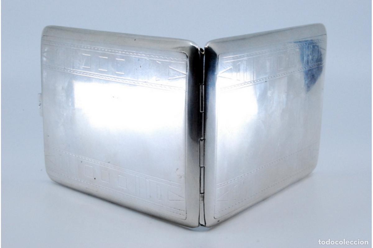 Antig&uuml;edades: Caja de cigarrillos, en plata - Foto 5