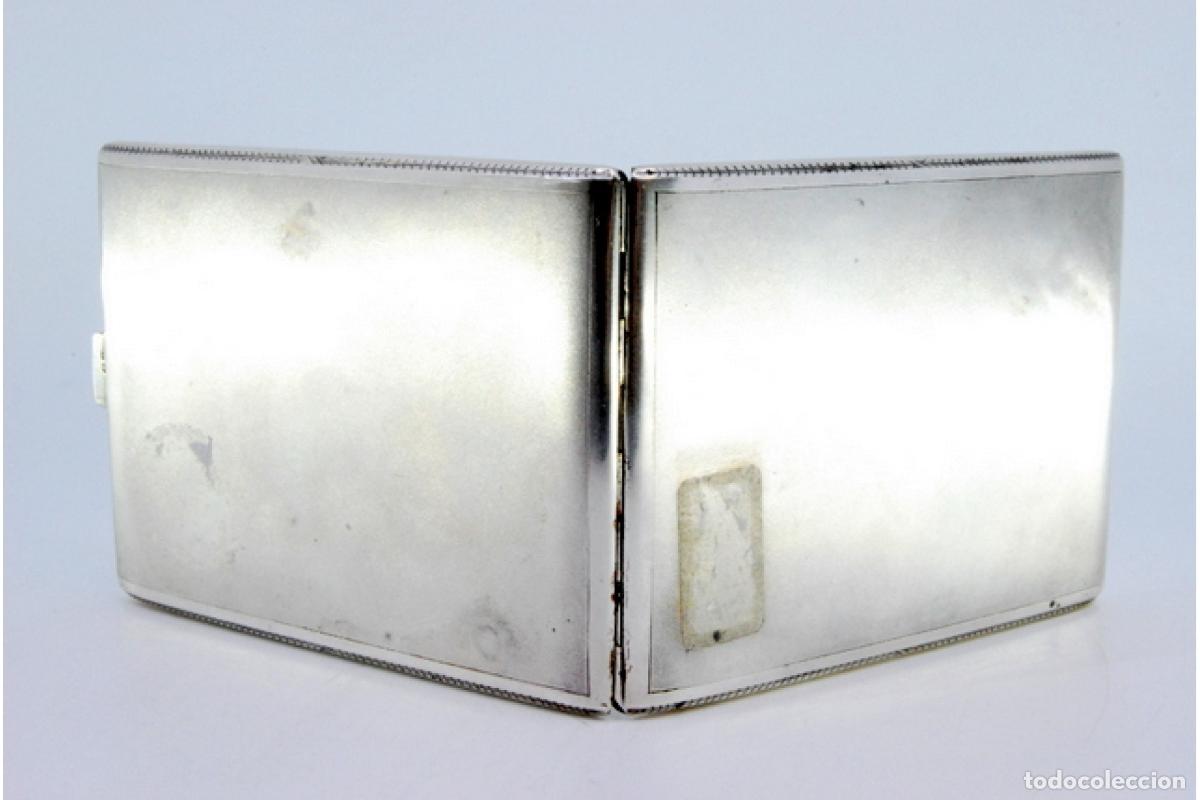 Antig&uuml;edades: Caja de cigarrillos, en plata - Foto 3
