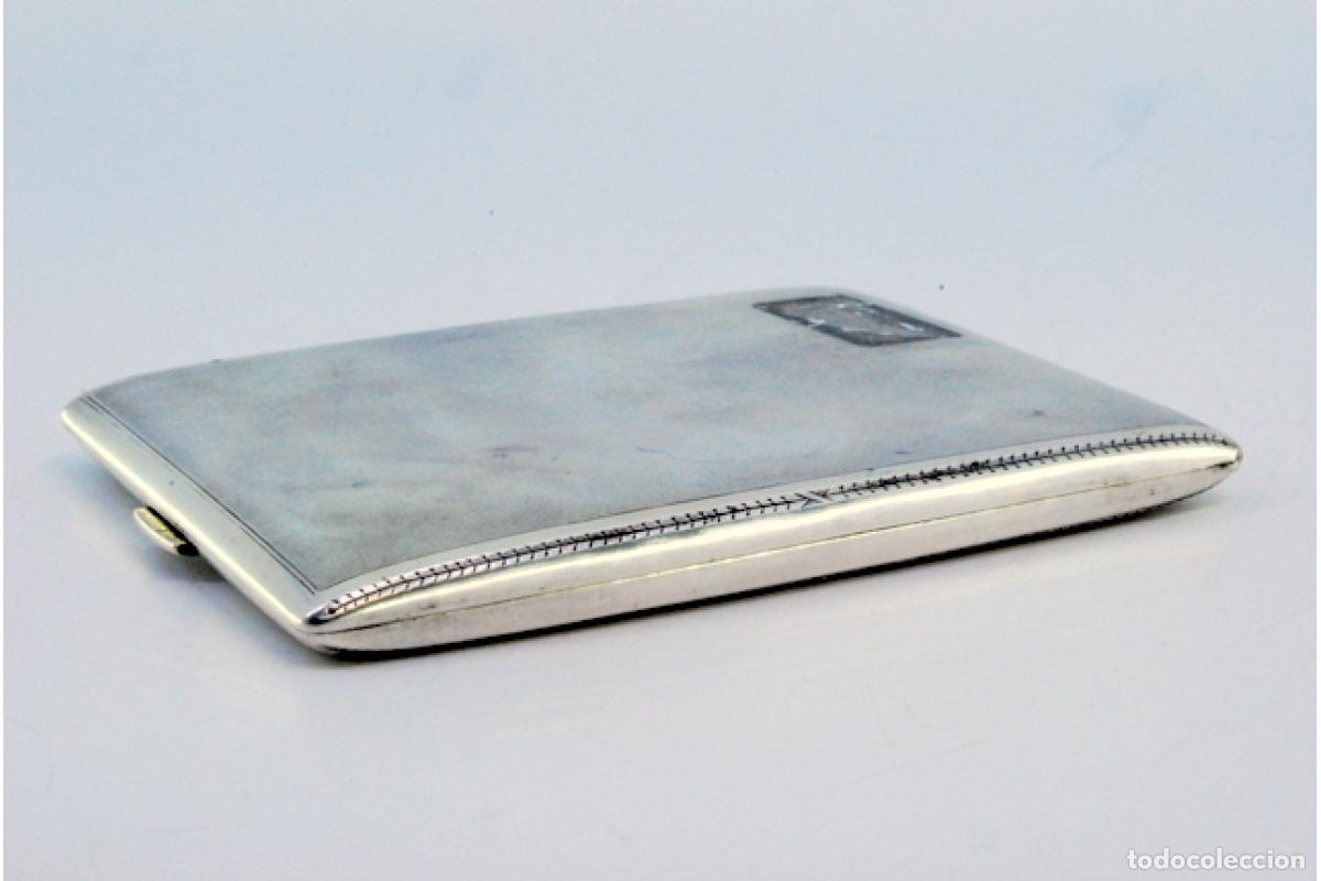 Antig&uuml;edades: Caja de cigarrillos, en plata - Foto 5