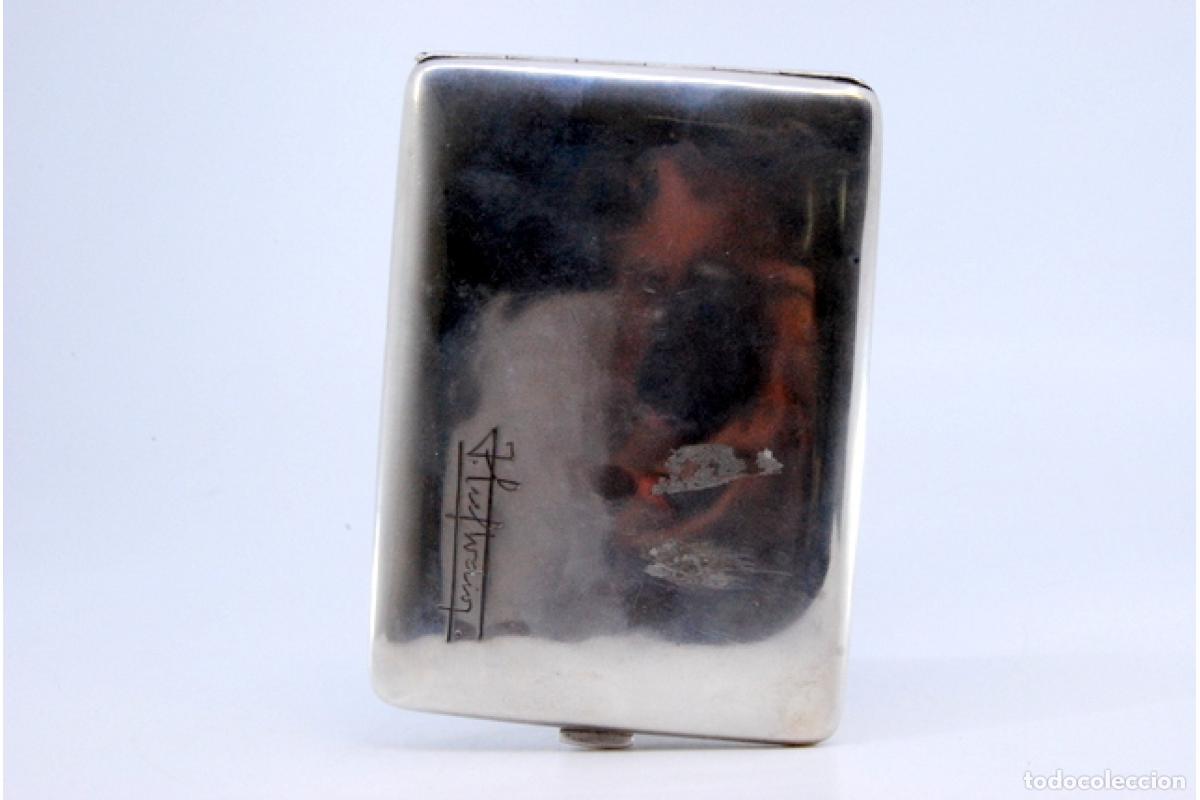 Antig&uuml;edades: Caja de cigarrillos, en plata - Foto 3