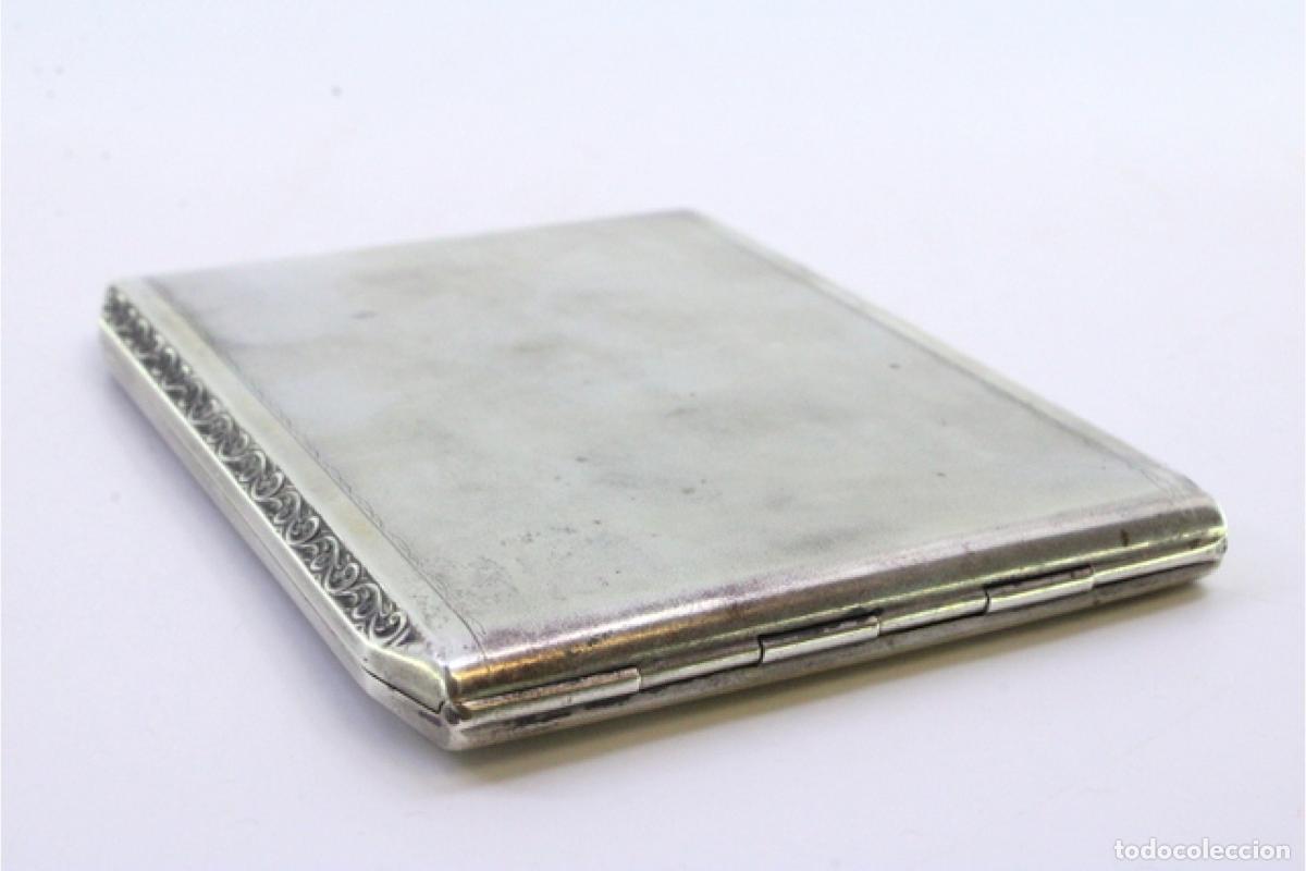 Antig&uuml;edades: Caja de cigarrillos, en plata - Foto 4