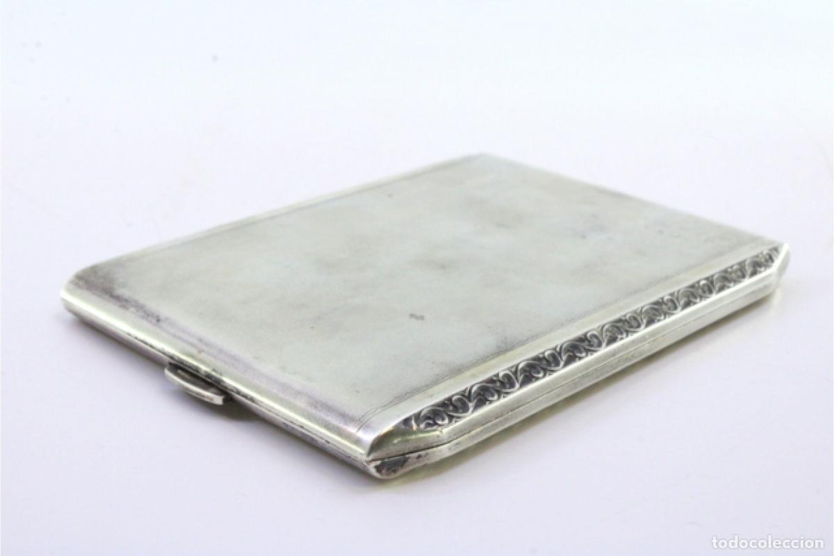 Antig&uuml;edades: Caja de cigarrillos, en plata - Foto 5