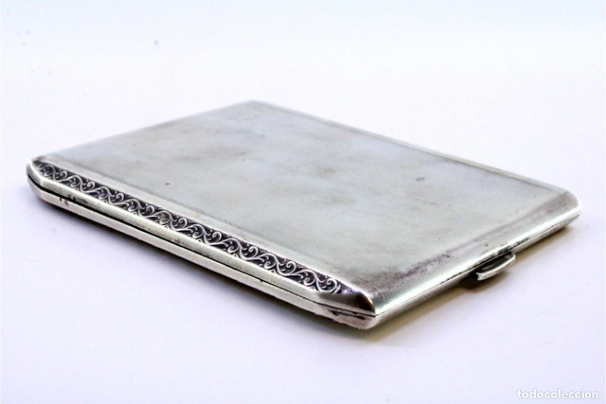 Antig&uuml;edades: Caja de cigarrillos, en plata - Foto 6