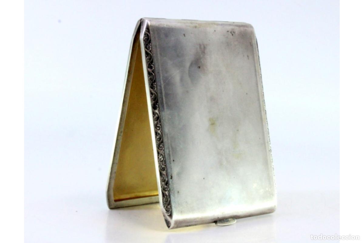 Antig&uuml;edades: Caja de cigarrillos, en plata - Foto 7