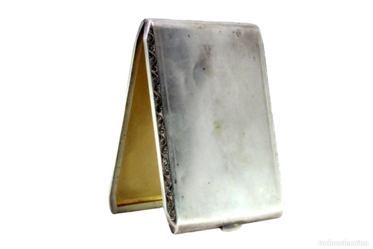 Antig&uuml;edades: Caja de cigarrillos, en plata - Foto 1