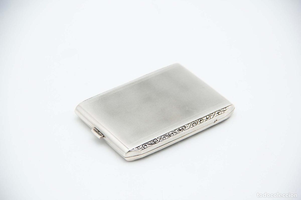 Antig&uuml;edades: Caja de cigarrillos, en plata - Foto 3