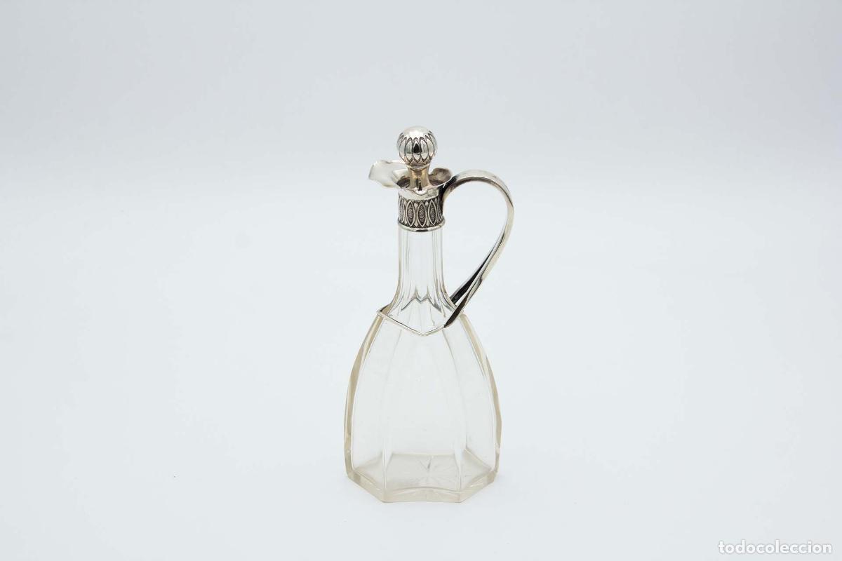 Antiquit&eacute;s: Botella de licor con plata