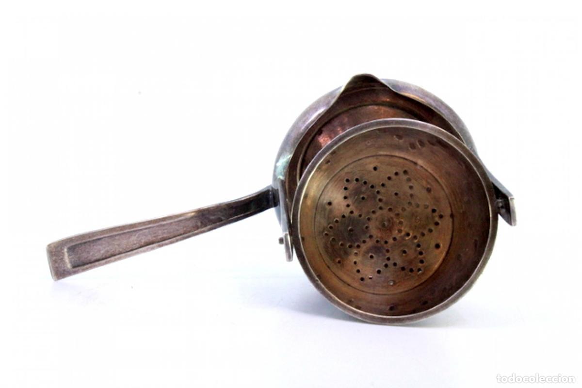 Antig&uuml;edades: Colador de t&eacute;, en plata - Foto 3