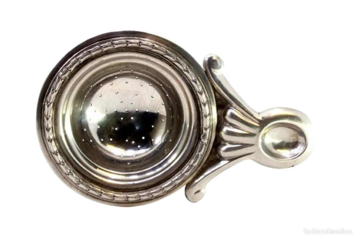 Oggetti Antichi: Colador de t&eacute;, en plata