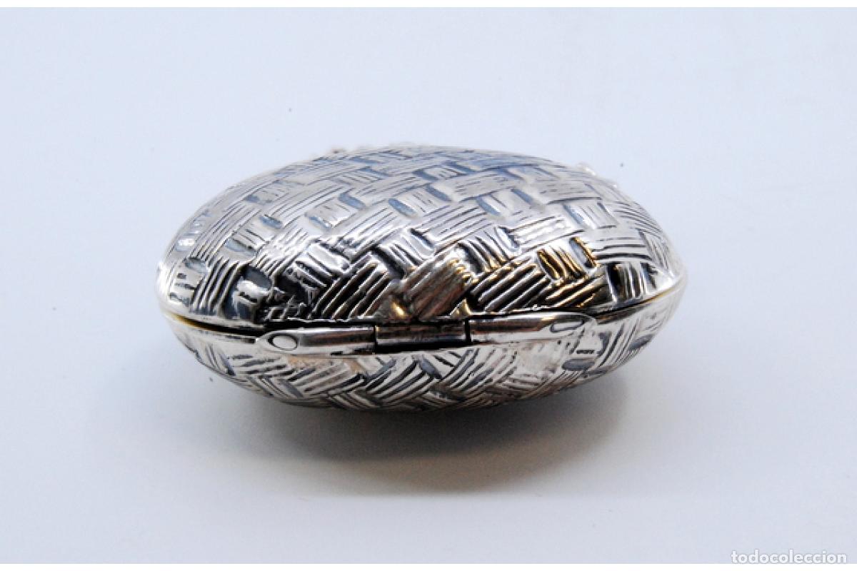 Antig&uuml;edades: Pastillero, en plata - Foto 3