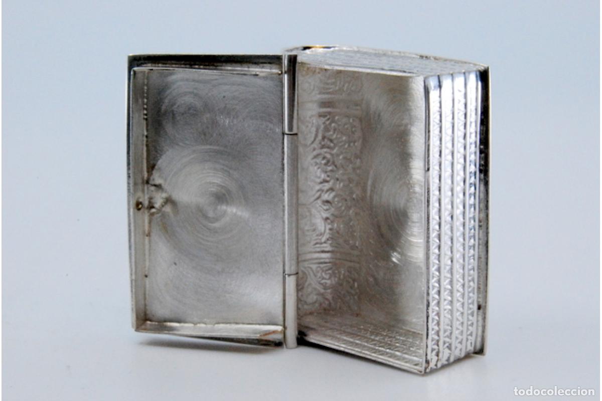 Antig&uuml;edades: Pastillero, en plata - Foto 7
