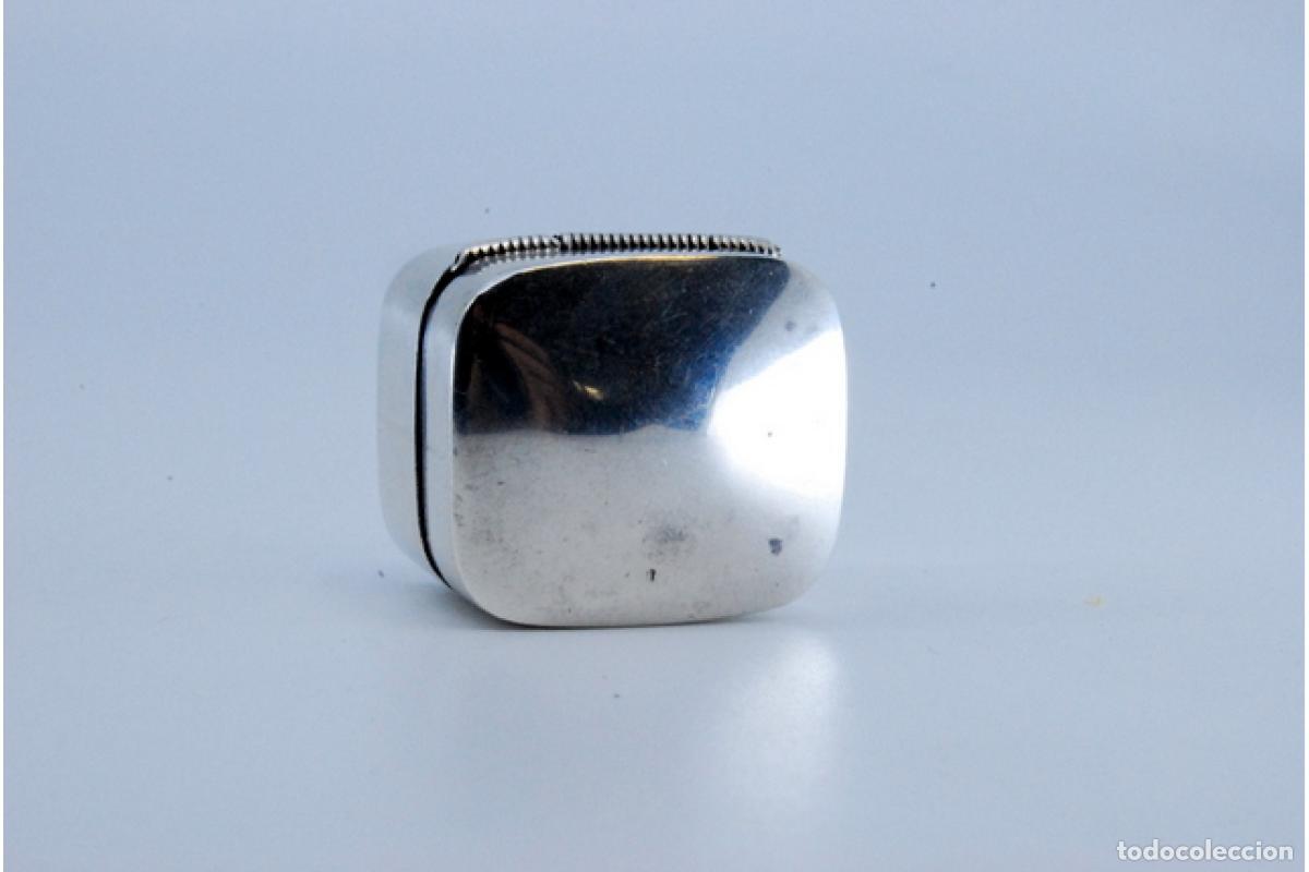 Antig&uuml;edades: Pastillero, en plata - Foto 4