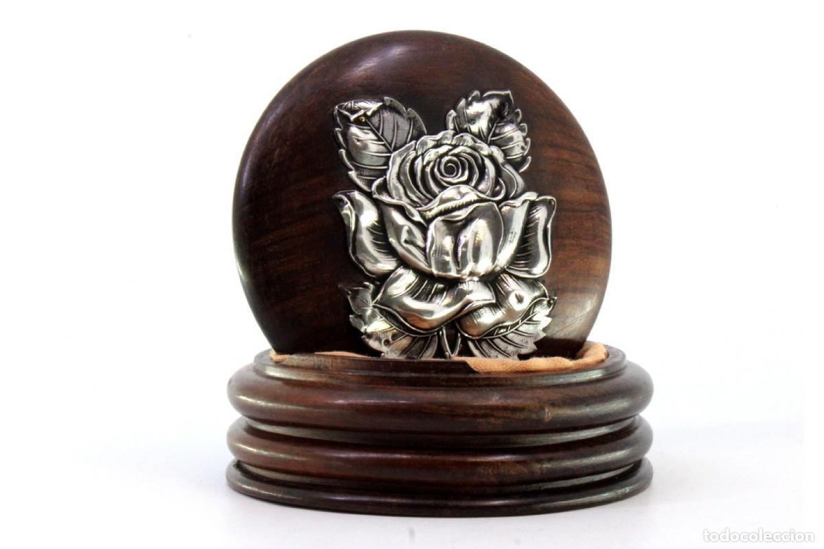 Antig&uuml;edades: Joyero, hecho de madera y plata. - Foto 3