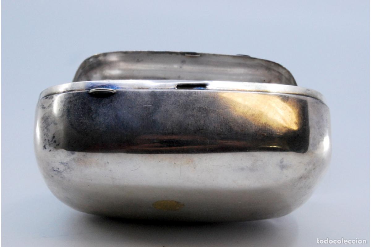 Antig&uuml;edades: jabonera de plata - Foto 2