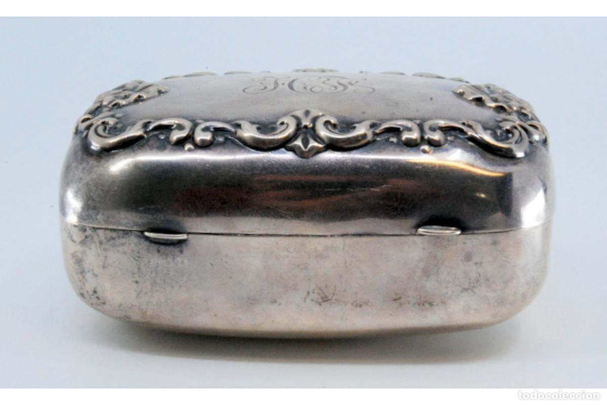 Antig&uuml;edades: jabonera de plata - Foto 7