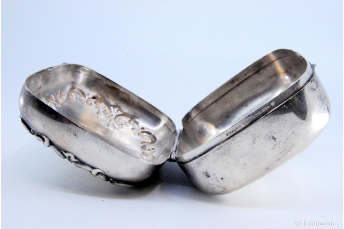 Antig&uuml;edades: jabonera de plata - Foto 8