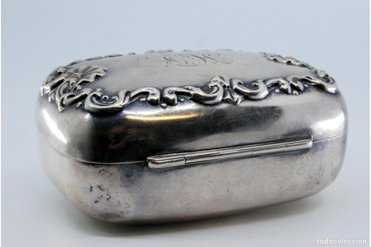Antig&uuml;edades: jabonera de plata - Foto 9
