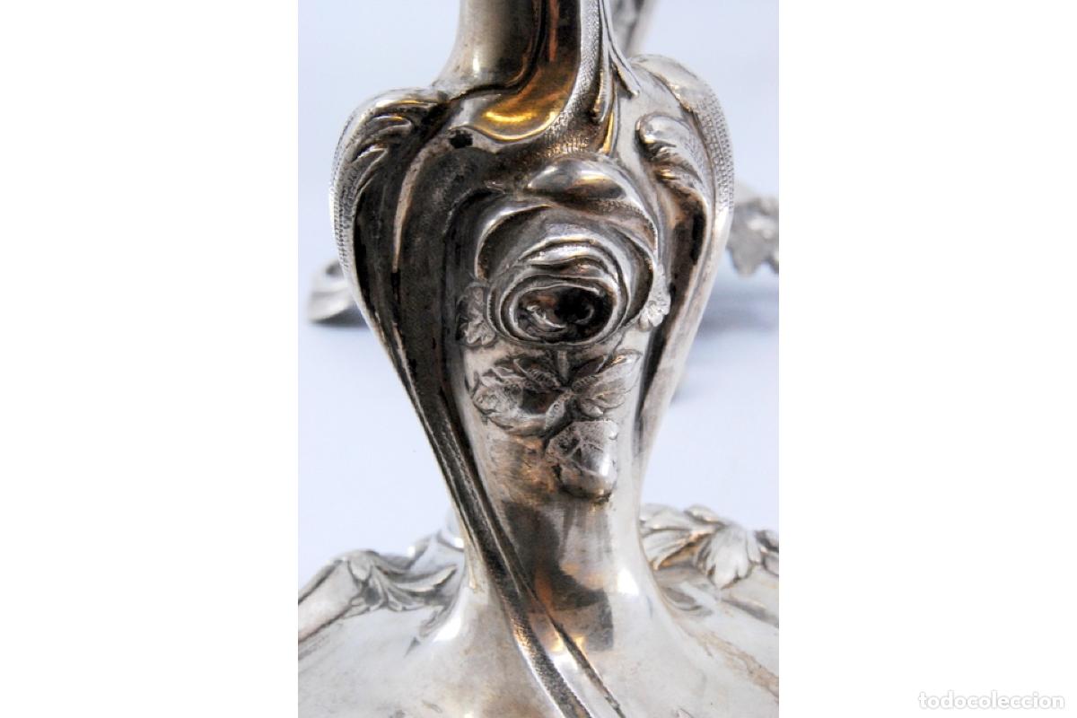 Antig&uuml;edades: Candelabros de plata - Foto 2