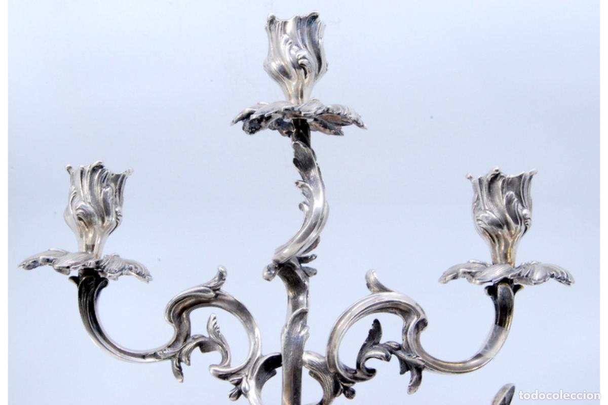 Antig&uuml;edades: Candelabros de plata - Foto 4