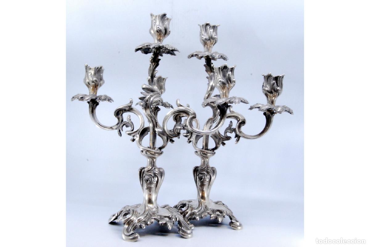 Antig&uuml;edades: Candelabros de plata - Foto 5
