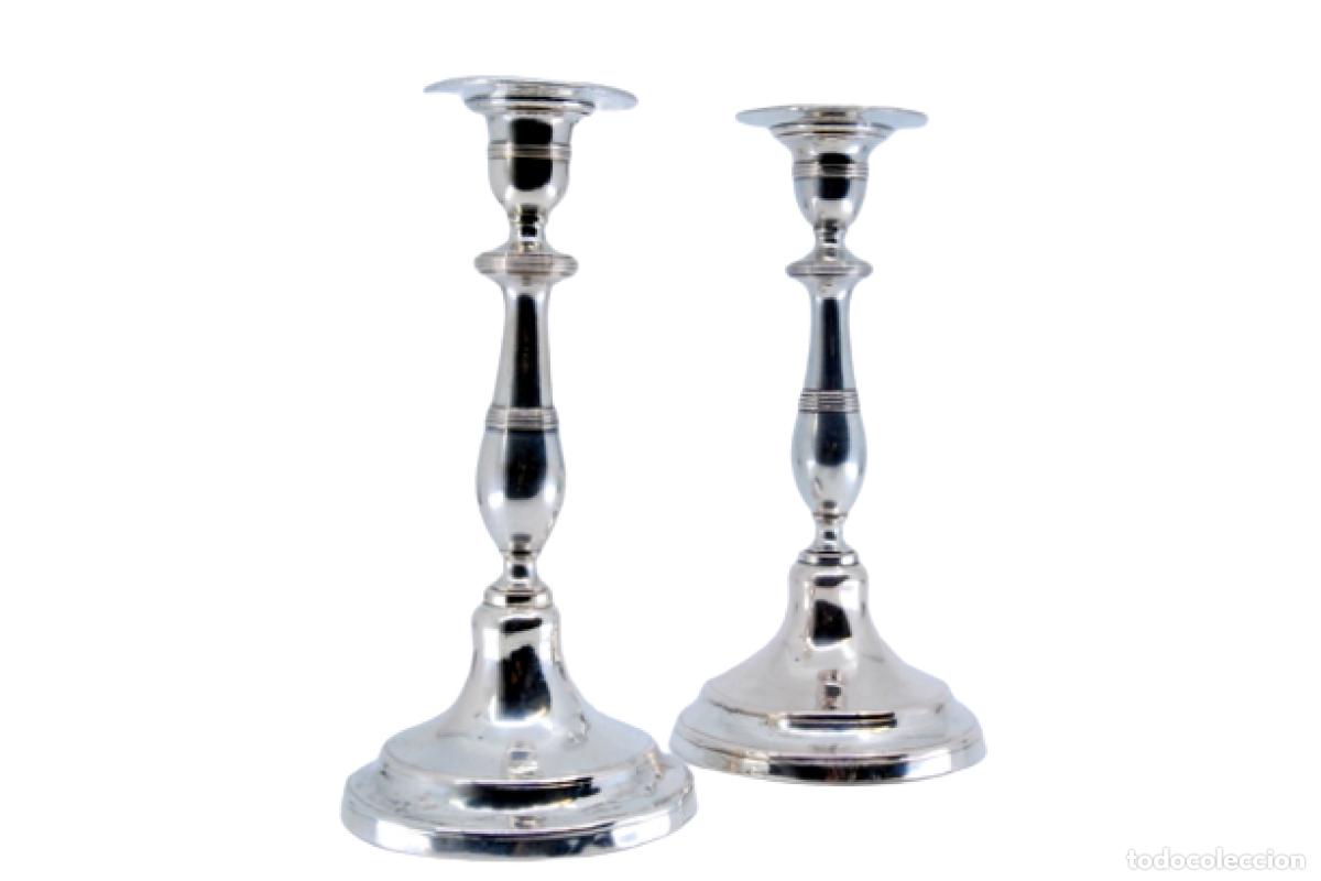 Antig&uuml;edades: candelabros de plata - Foto 1