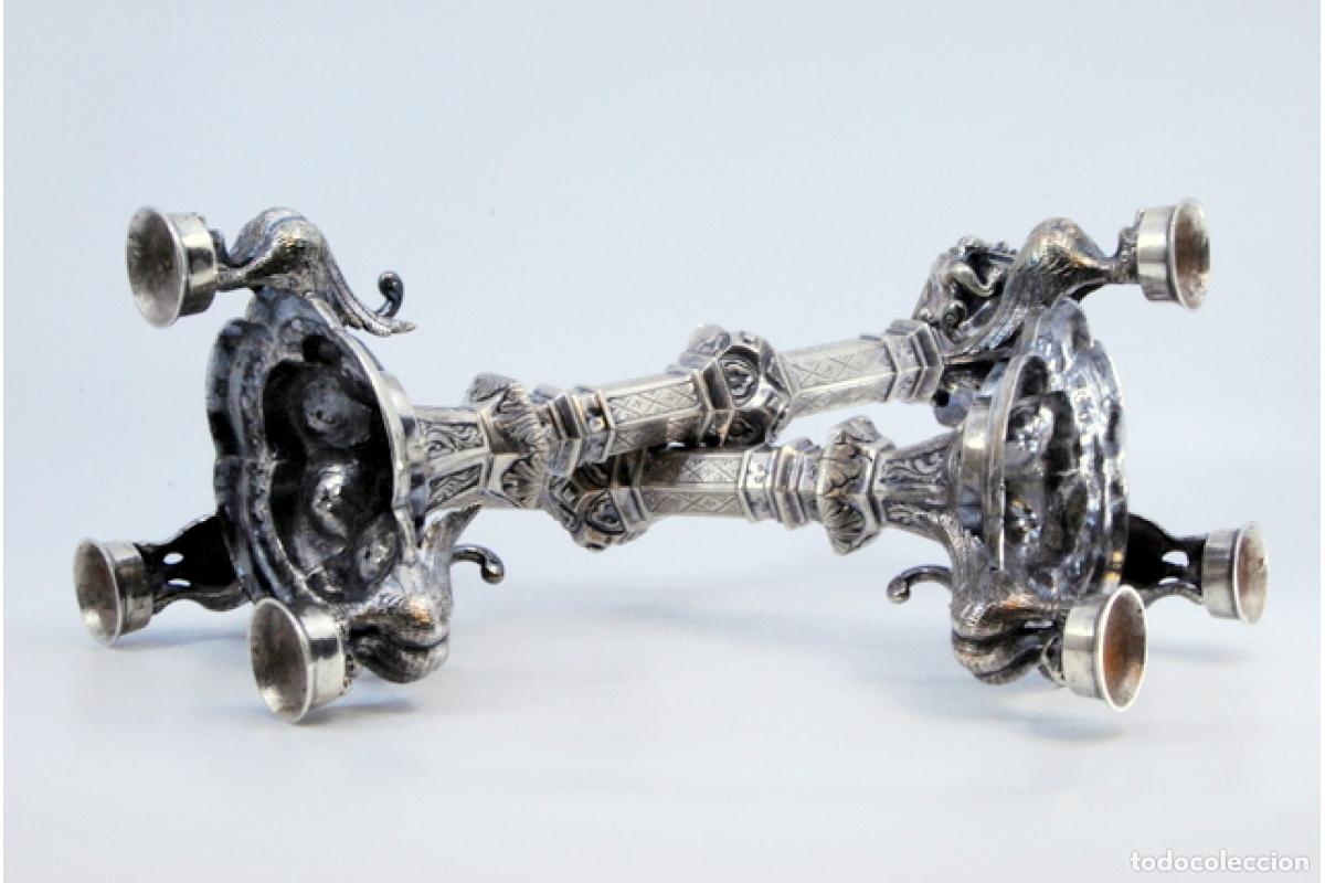 Antig&uuml;edades: candelabros de plata - Foto 3