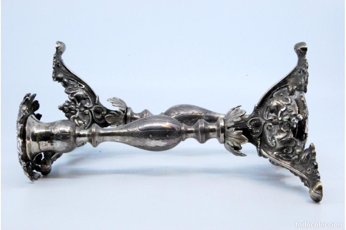 Antig&uuml;edades: candelabros de plata - Foto 3