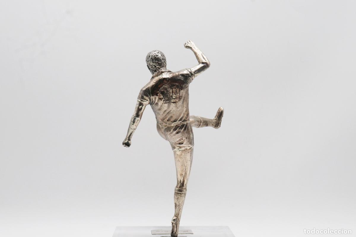 Antig&uuml;edades: Escultura de plata - Homenaje a Eusebio - Foto 2