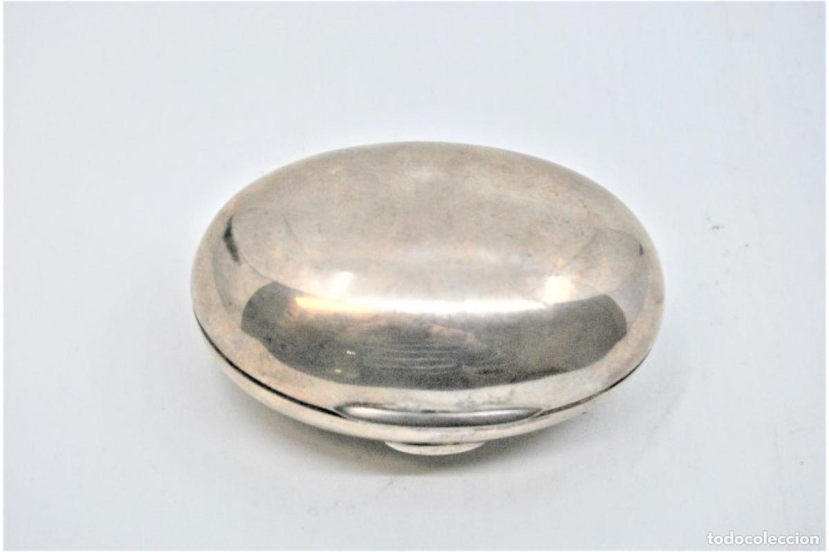 Antig&uuml;edades: jabonera de plata - Foto 4