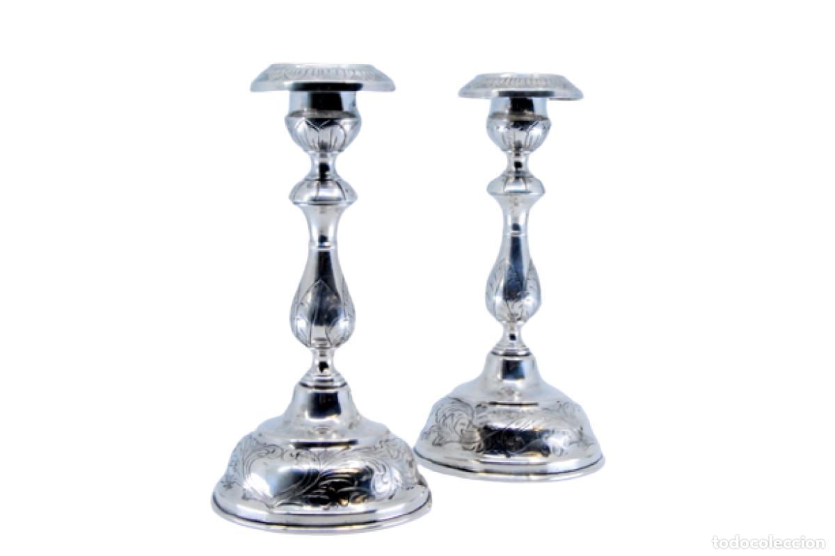 Antig&uuml;edades: candelabros de plata - Foto 1