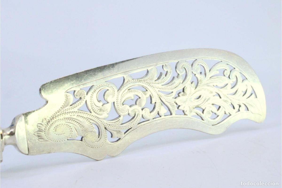 Antig&uuml;edades: Cuchillo de plata, para pescar - Foto 3