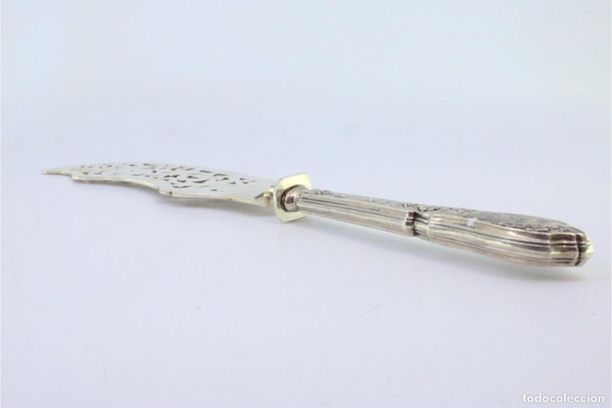 Antig&uuml;edades: Cuchillo de plata, para pescar - Foto 7