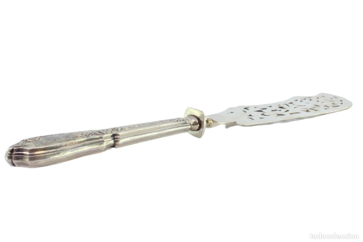 Antig&uuml;edades: Cuchillo de plata, para pescar - Foto 1