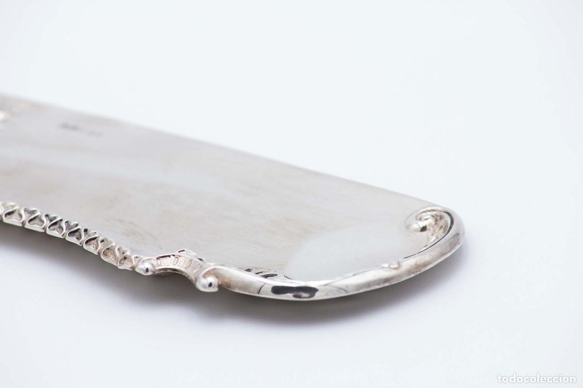 Antig&uuml;edades: Esp&aacute;tula de plata para servir postres. - Foto 2