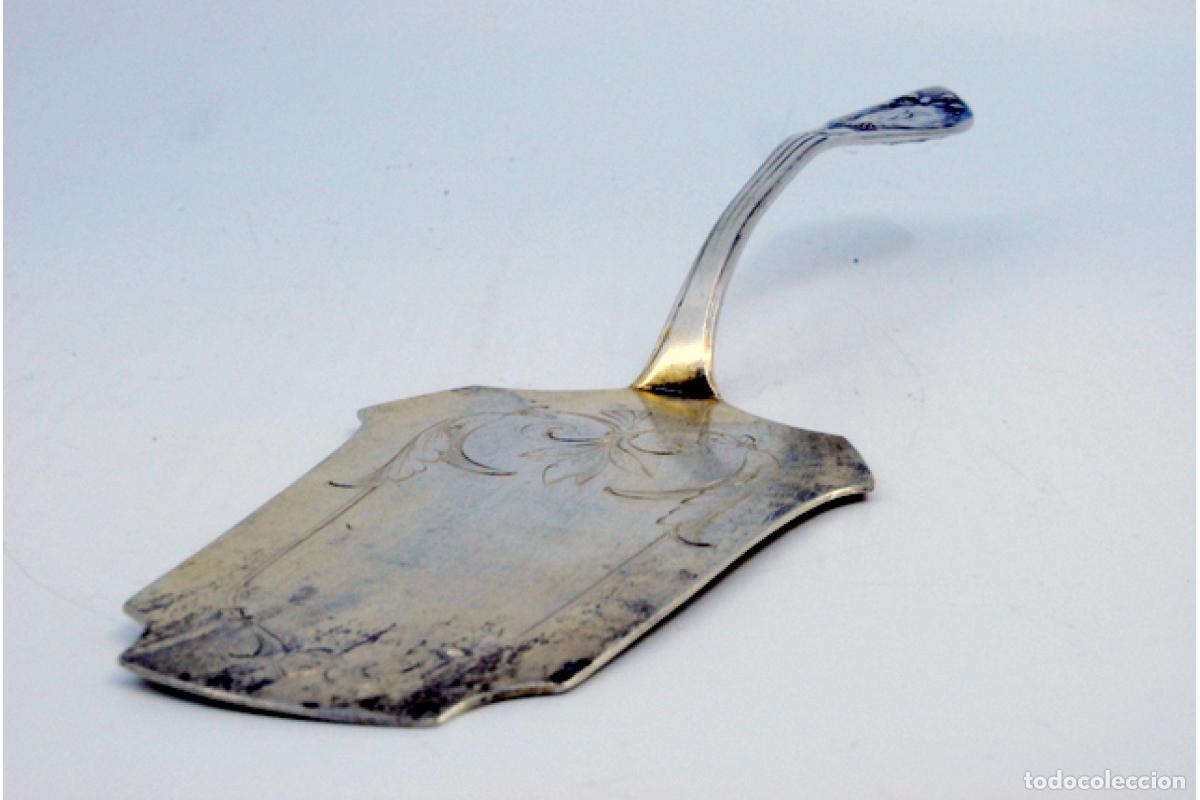 Antig&uuml;edades: Esp&aacute;tula de plata para servir el pastel - Foto 4