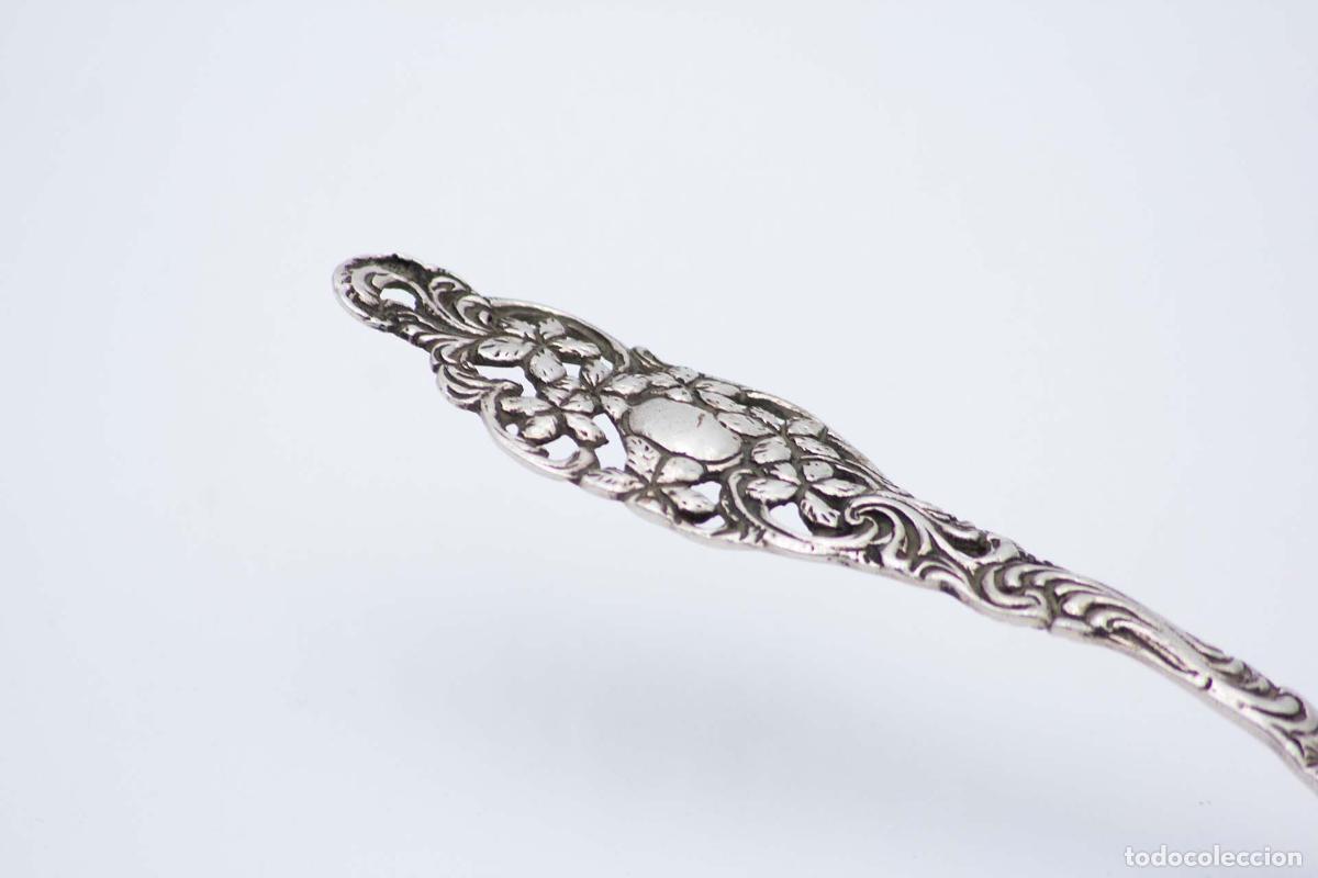 Antig&uuml;edades: Cuchillo de mantequilla de plata - Foto 3