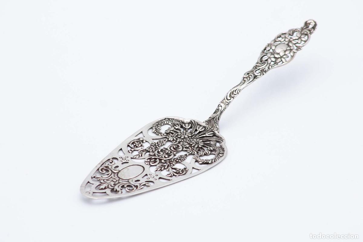 Antig&uuml;edades: Cuchillo de mantequilla de plata - Foto 1