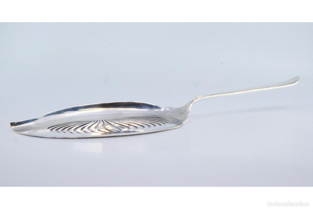 Antig&uuml;edades: Esp&aacute;tula de plata para servir pescado. - Foto 5